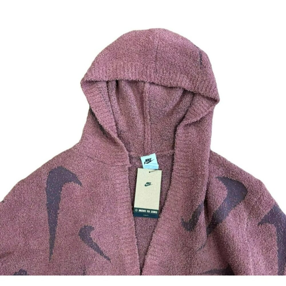 Nike Sportswear Phoenix Cozy Boucle Long Knit Cardigan Size Small NWT FD4282-208 - Picture 4 of 5